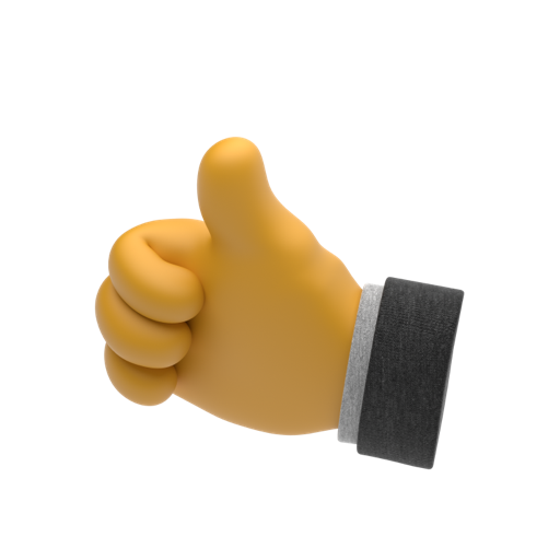 Hand with thumb up